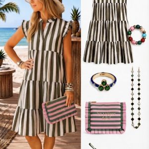 Robe rayée Paula